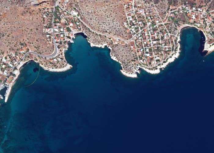 Image of Greek oil spill captured with GeoEye-1 | 13 September 2017