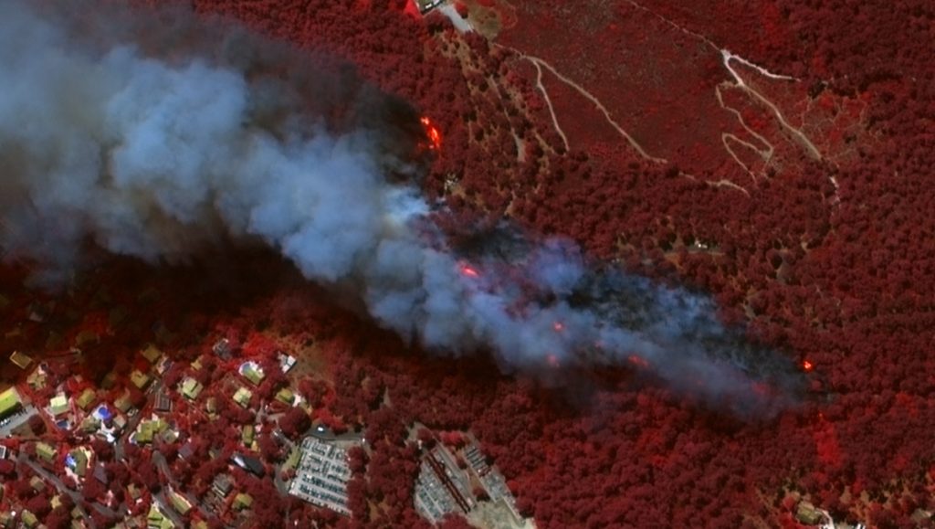 Press Update Southern France Satellite Images Of Pine Forest Fire In 