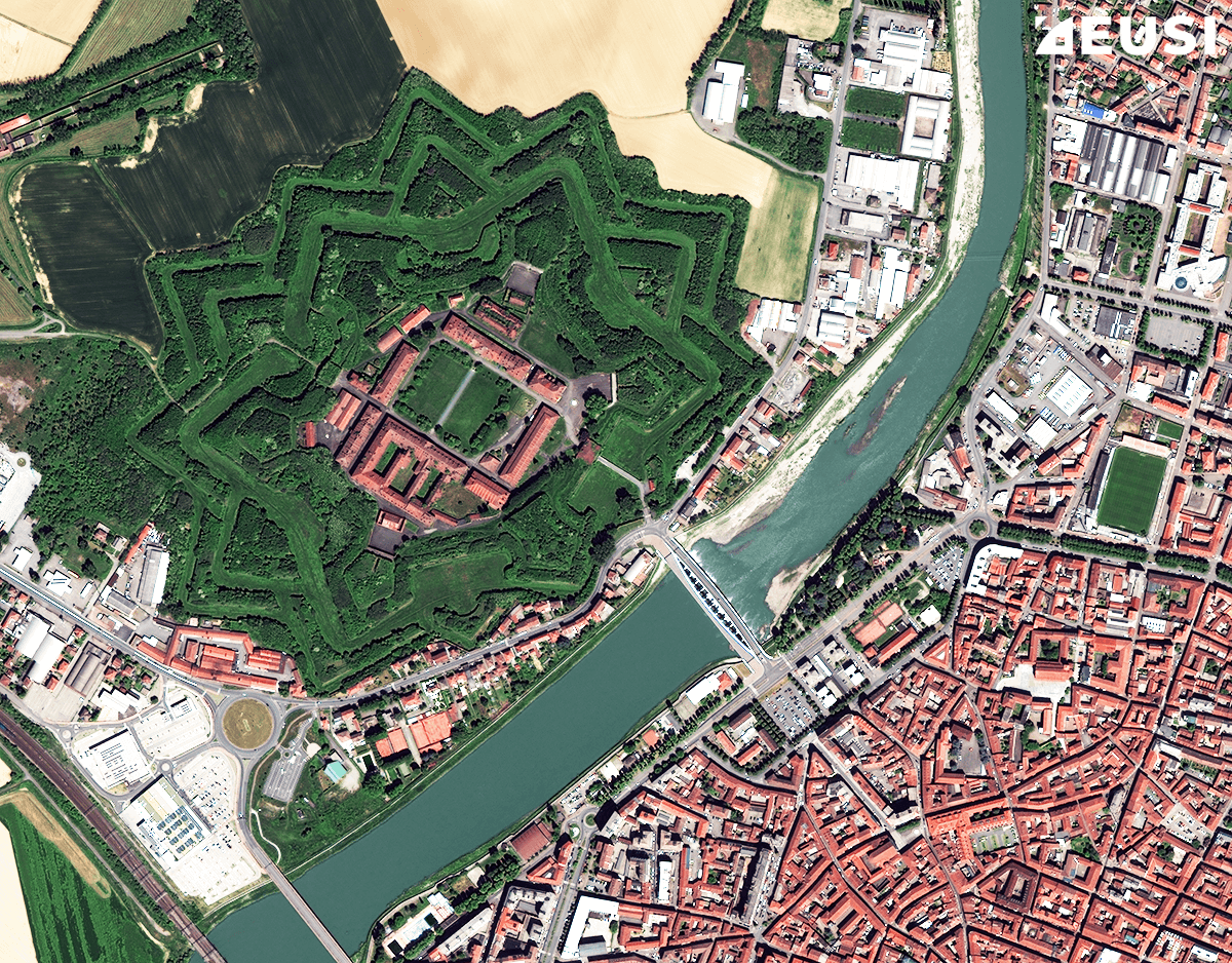 Satellite Image of the Citadel of Alessandria – 40 cm resolution