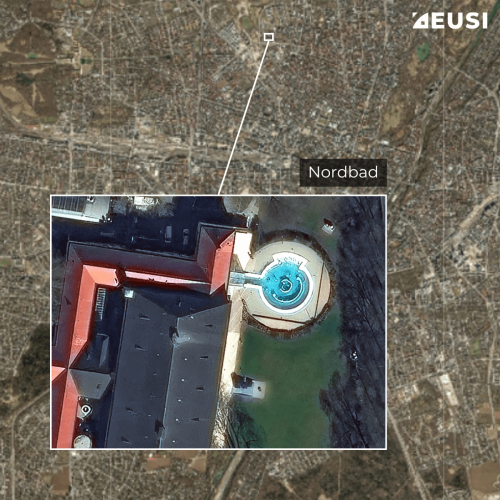 Satellite image of Nordbad in Munich