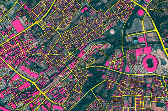 UK Ecopia roads and buildings