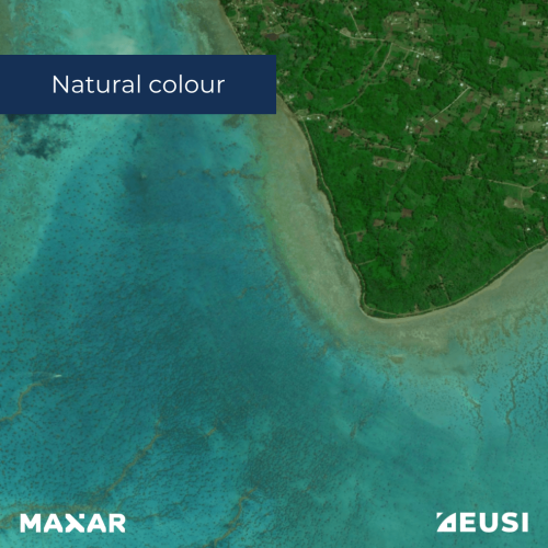 Source of the images: Coastal Applications of WorldView-2 High Resolution Multi-Spectral Imagery by G. Marchisio, G. Miecznik, F. Pacifici, C. Padwick