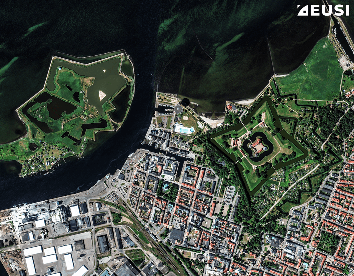Landskrona Citadel, Sweden – satellite view