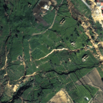 Close view of the landslide in Niscemi, Sicily