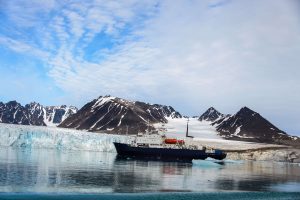 Ship in Arctic waters