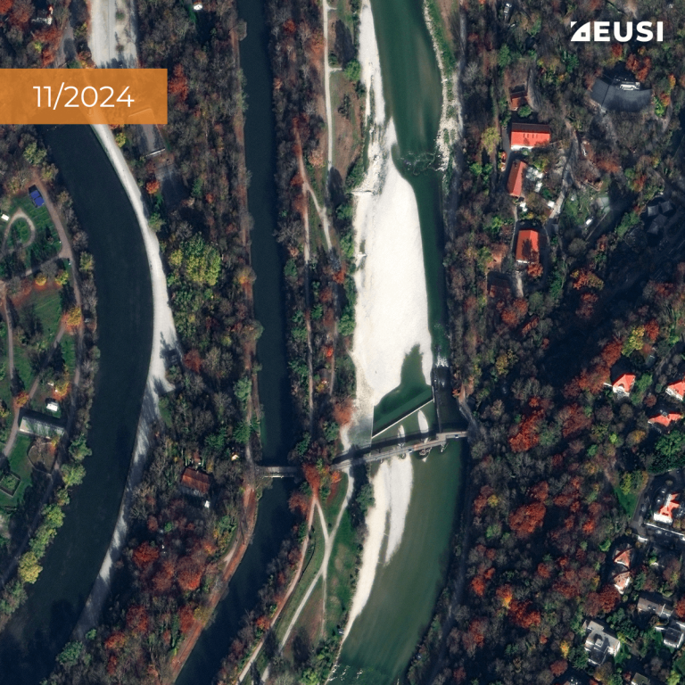 Satellite image of a river
