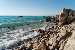 Rocky ocean coast