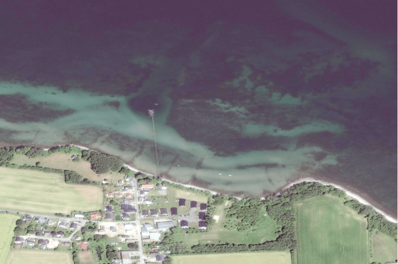 Satellite image of a coastal area without sun glint
