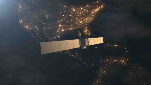 satellite orbiting