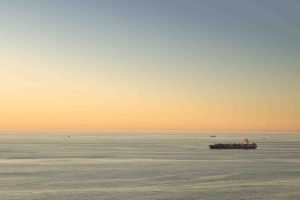 ship on the horizon