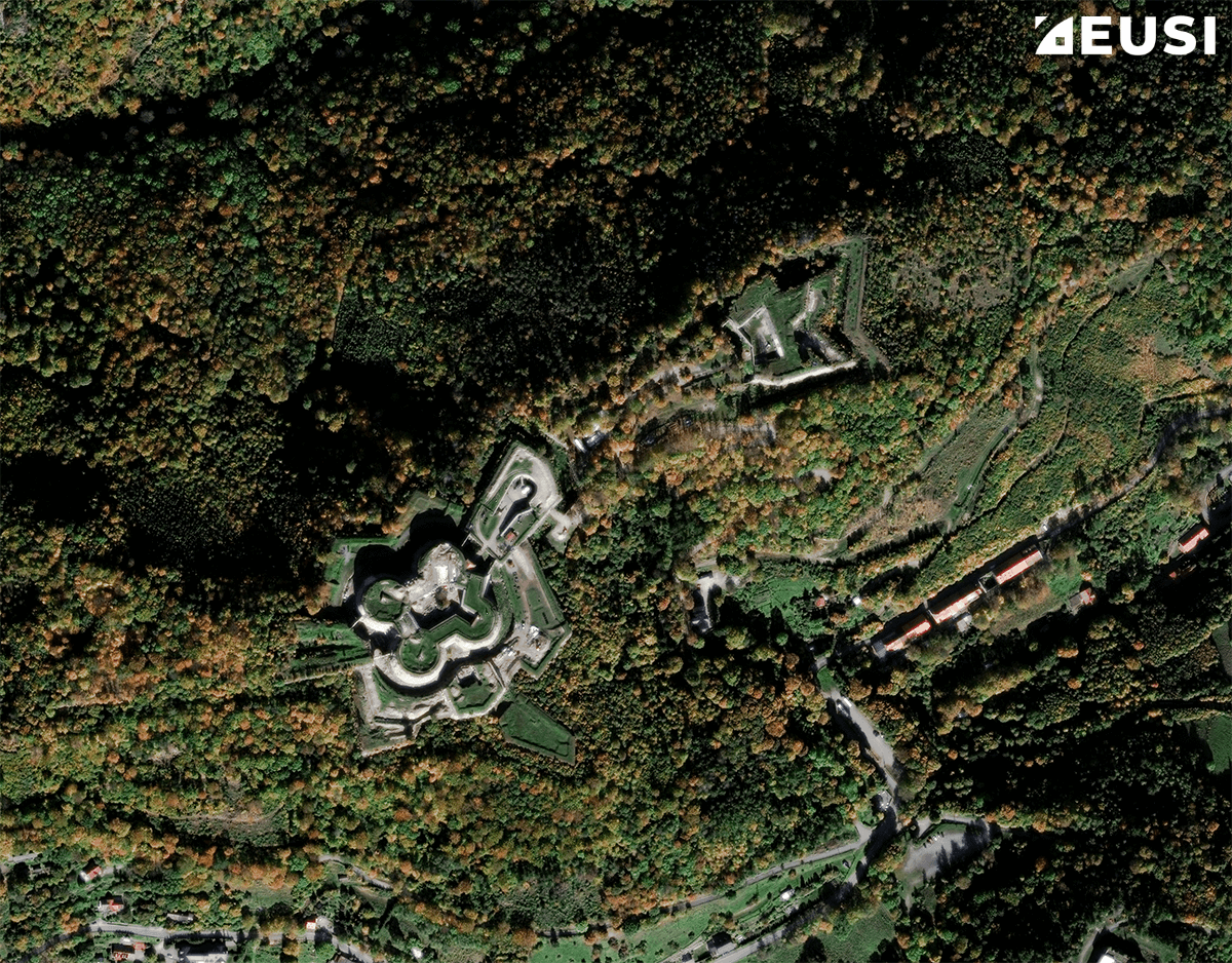 Satellite image of Srebrna Gora, Poland – Fort Donjon